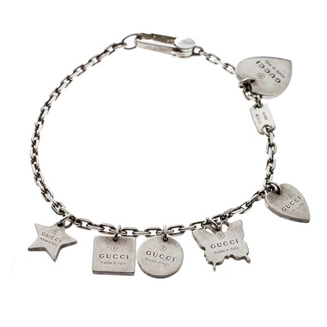 gucci trademark bracelet|gucci trademark charm bracelet.